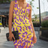 Ombre Leopard Bodycon Dress in Sunrise
